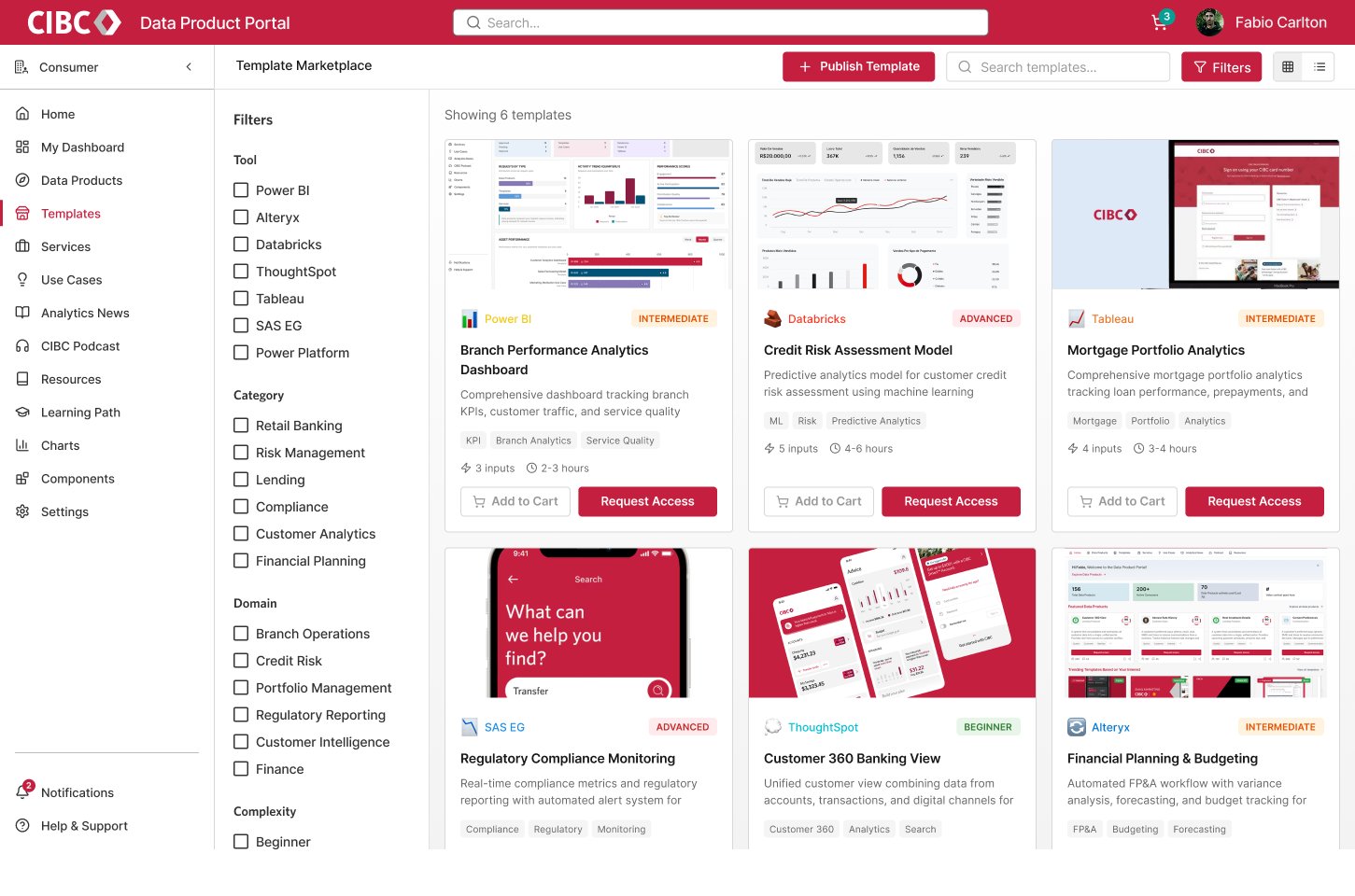 A filterable gallery of ready-to-run templates