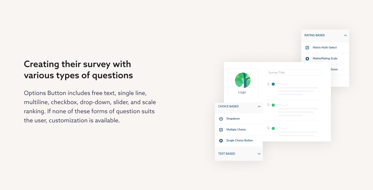 Question type picker